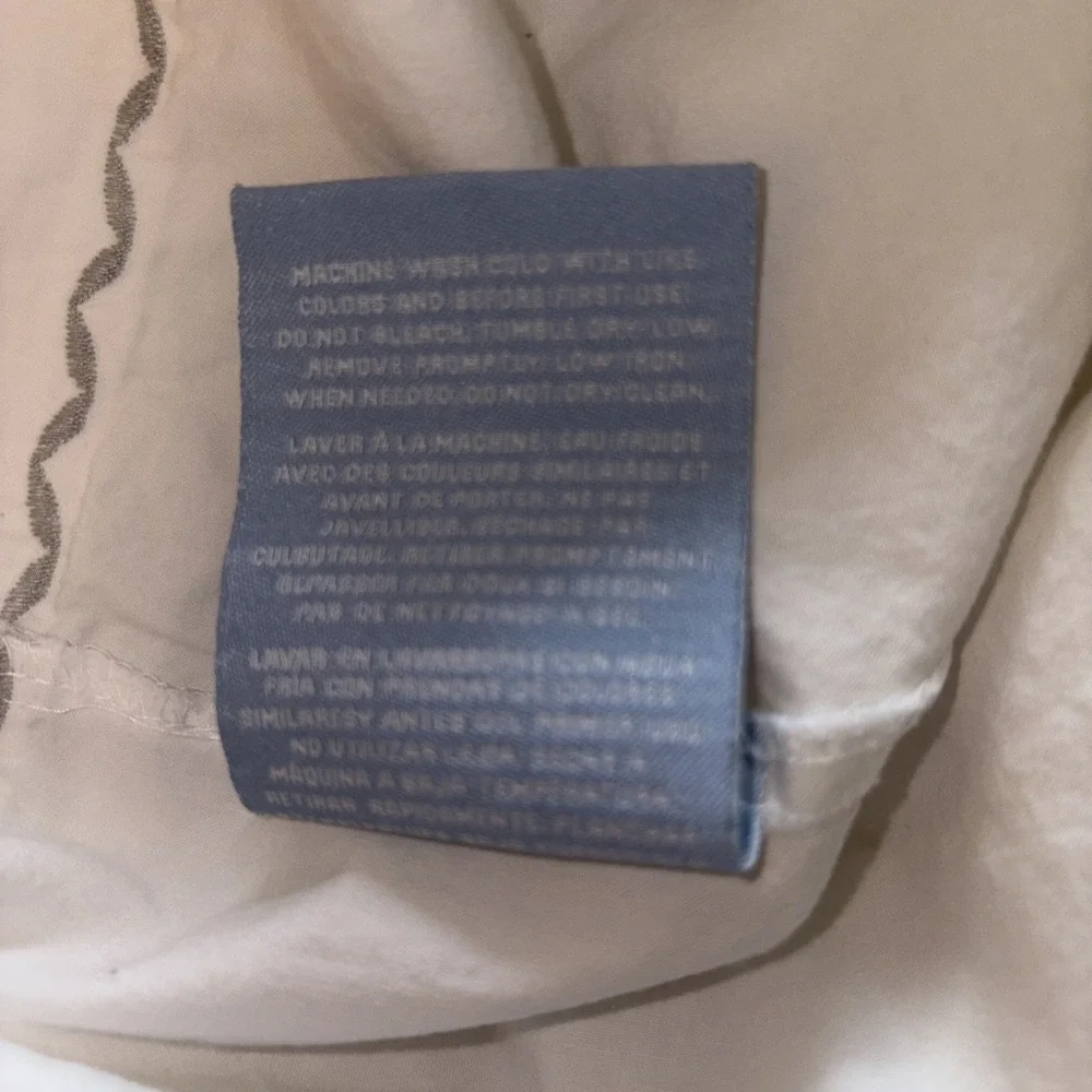 Vintage Wedgwood England 2 Pillow cases Standard‎ Cream Cotton